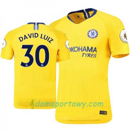 Koszulka Chelsea David Luiz 30 Wyjazdowe Koszulki Piłkarskie 2018-2019 Krótki Rękaw